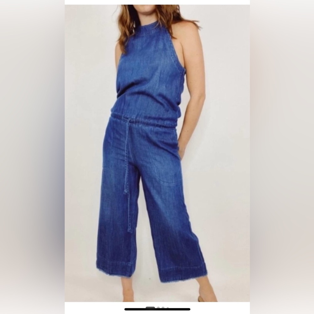 cloth & stone Dark Blue Denim Jumper Dressh